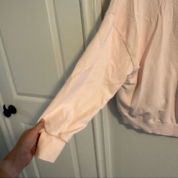 Xirena Light Pink Shawl Cotton Soft Cardigan Sweater Sweatshirt Small - Picture 9 of 14